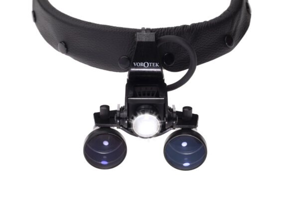 Vorotek L Scope Headband Loupe Glasses for the medical specialist - front view