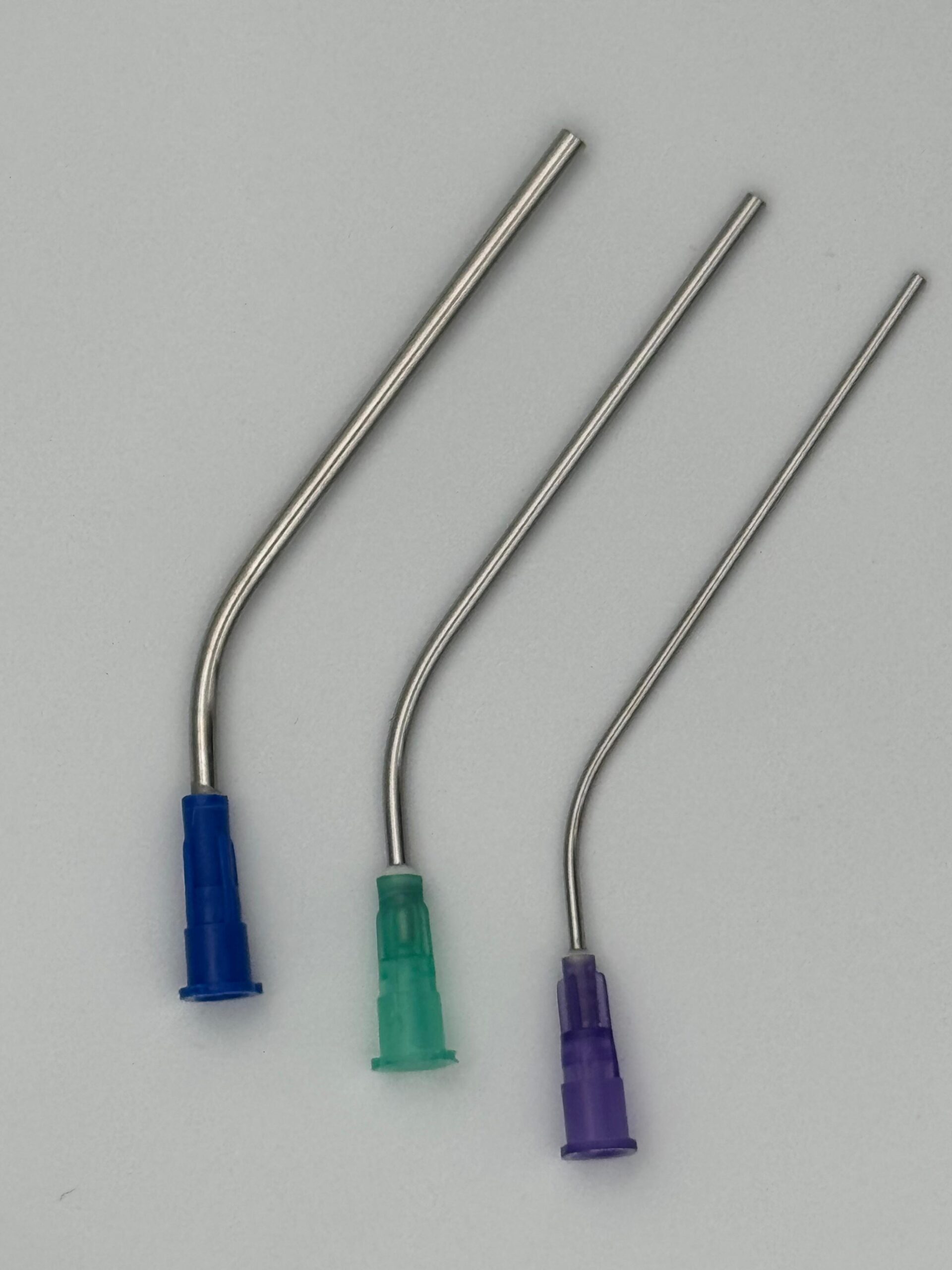 Ohrsaugschlauch - EXTRA KURZ, Durchmesser 1,5 mm (= klein), LILA (50 Stück) – Bild 2