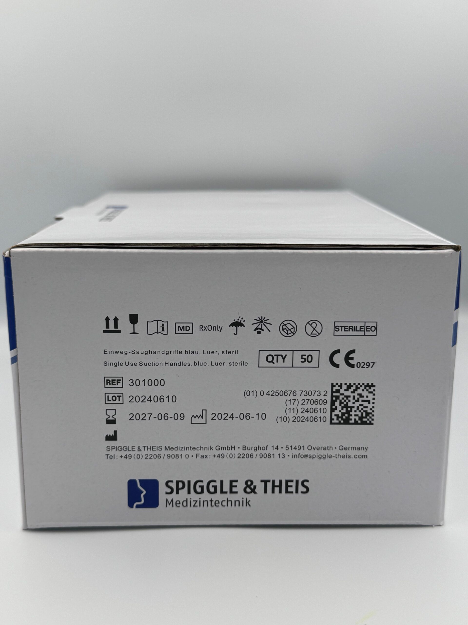 Disposable suction handle with regulation hole for disposable suction tubes, sterile (50 pcs.) - Image 3