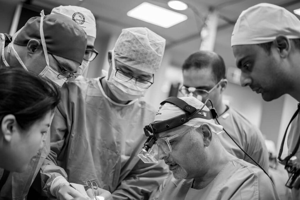 Vorotek M Scope breedbeeldvergroter tijdens een MAFAC Plastische Chirurgie dag